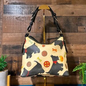 Dooney & Bourke Scottie Dog Purse Handbag Cream Black